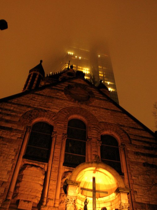 Church in Fog