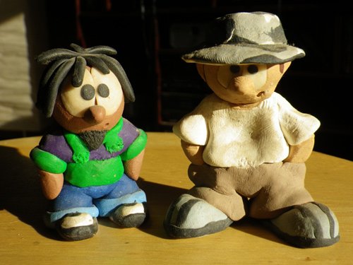 Clay Figurines - Mikey & Nick