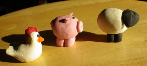 Barnyard Animals - Clay Figurines