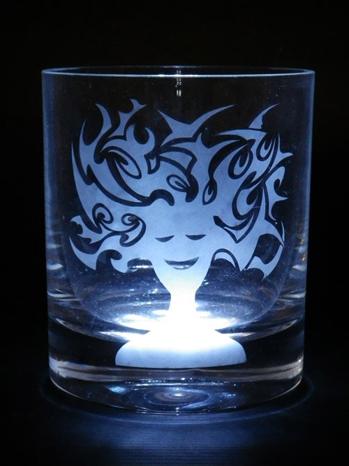 Electric Girl - Etched Glass