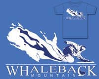 Whaleback Mountain - T-shirt design contest winning design 1
