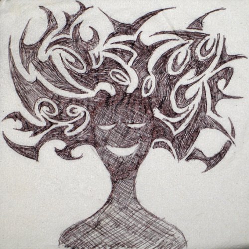 "Electric Girl" - Bar Napkin Series
