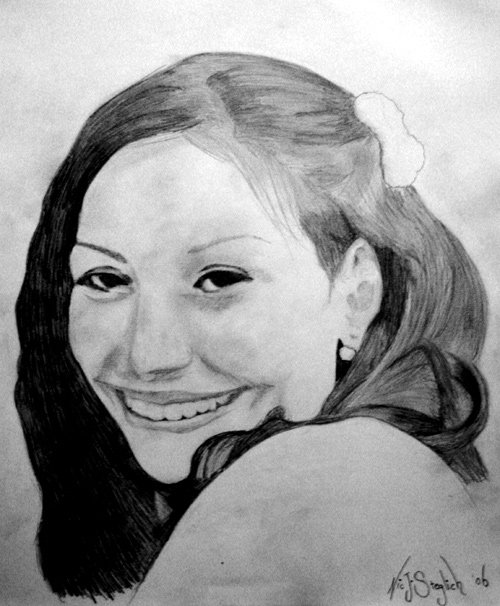 "Cassy" - Pencil on Paper