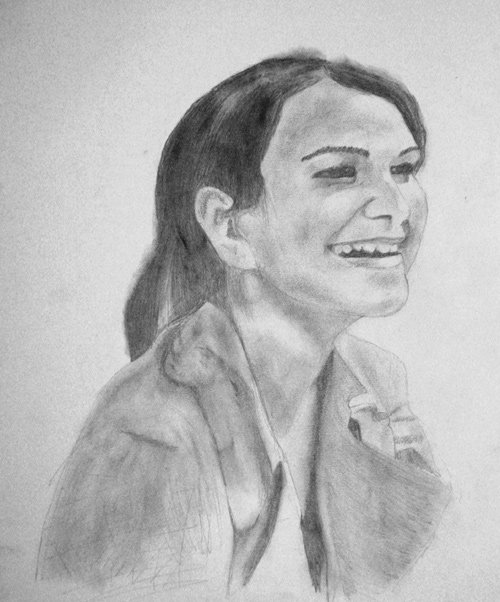 "Kirst Returns" - Pencil on Paper