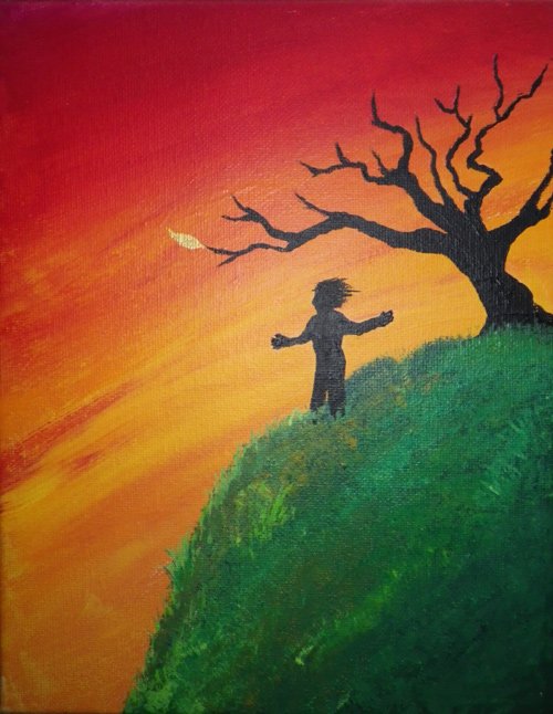 Painting - Sunset Hill