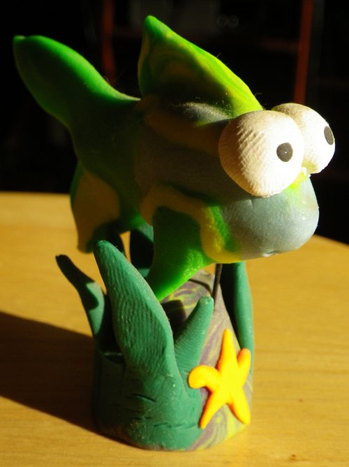 Wide-Eyed Critters - Clay Figurines - Something’s Fishy